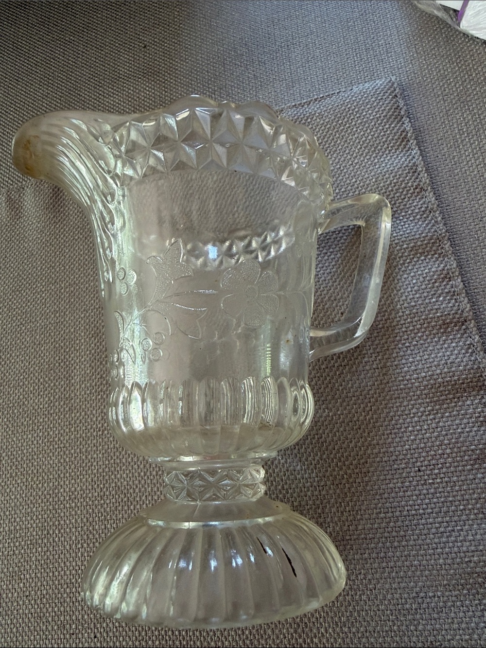EAPG wildflower vintage creamer